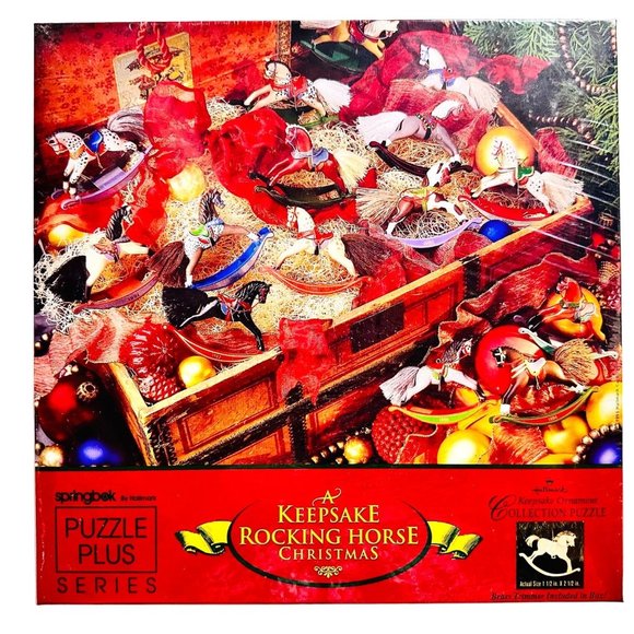 Vtg. 1995 Hallmark Keepsake Rocking Horse Puzzle 500 Pieces - New/Sealed - Picture 1 of 8
